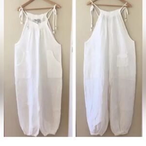 Anthropologie Saturday Sunday Cotton Gauze One Piece Jumpsuit, Size X Small